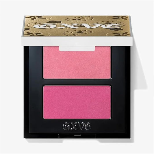 GXVE Feelin' Cheeky Amplifying Blush Duo in Ex-Girlfriend (Bright Pink)