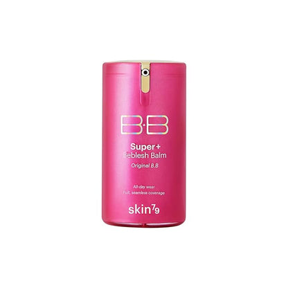 SKIN79 Super Plus Beblesh Balm Pink BB 40g All Day Lasting BB Cream - Made In Korea US exclusive Version K Beauty Flawless Radiant Base Foundation Makeup Blemish Cover Tinted Moisturizer Pink 21 color
