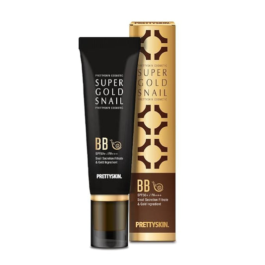 Hydrating BB Cream for Uneven Skin Tone & Blemishes – Lightweight, High-Coverage Korean Beauty Formula with Snail Mucin & Gold – Breathable Daily Makeup 1.75 fl oz