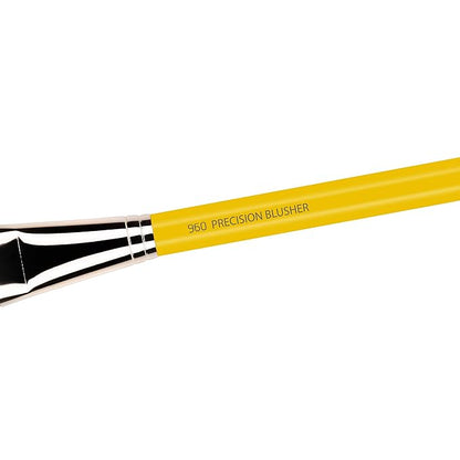 Bdellium Tools Professional Makeup Brush - Studio Series 960 Precision Blusher - With Mix of Soft Synthetic & Natural Fibers, For Pop of Color to the Cheeks (Yellow, 1pc)