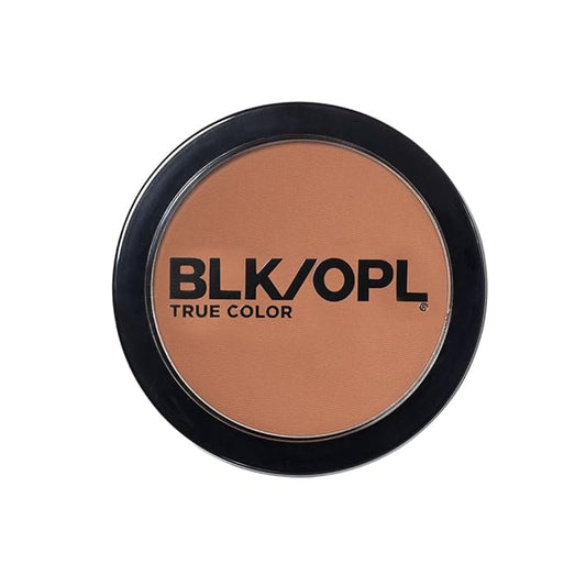 BLK/OPL Oil Absorbing Pressed Powder, True Color - Weightless, Buildable & Blendable Compact Press Powder Makeup for Face Smooths Out Blemishes, Pores or Uneven Skin Tones - Bronze Boo