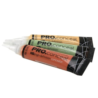 L.A. Girl Pro Conceal Set Orange, Yellow, Green Correctors, Bundle of 3 (LAX-GC990+GC991+GC992-B)