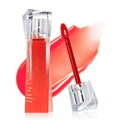 Espoir Couture Lip Tint Glaze #2 Odd Coral 0.19oz | Volumizes & High-Shine Lip Plumper | Long-Lasting Vibrant Color | Thickening radiance Lip Stain | Tinted Lip Moisturizer | Korean Lip Makeup