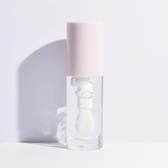 Translucent Black Lip Gloss, Clear/Cherry/Sugar Lip Oil, Plumping Hydrating Mirror Highlight Gloss - Moisturizing Long Lasting & Non-Sticky Vegan Makeup (3Pcs)