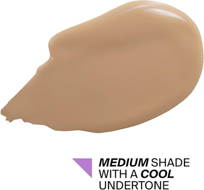 Absolute Cover Foundation #5 | Liquid Medium Coverage Foundation with Natural FInish | Oil-Free Face Makeup | Medium Shade with Cool Undertone | 1oz/30ml