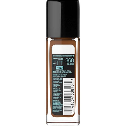 Maybelline Fit Me Matte + Poreless Liquid Foundation Makeup, Deep Golden, 1 fl; oz; Oil-Free Foundation (Pack of 2)