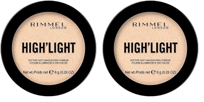 Rimmel High'Light Pressed Powder, Stardust 001, Pack of 2
