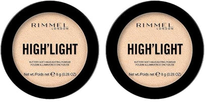 Rimmel High'Light Pressed Powder, Stardust 001, Pack of 2