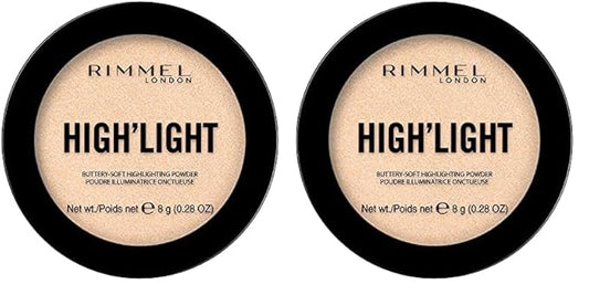 Rimmel High'Light Pressed Powder, Stardust 001, Pack of 2