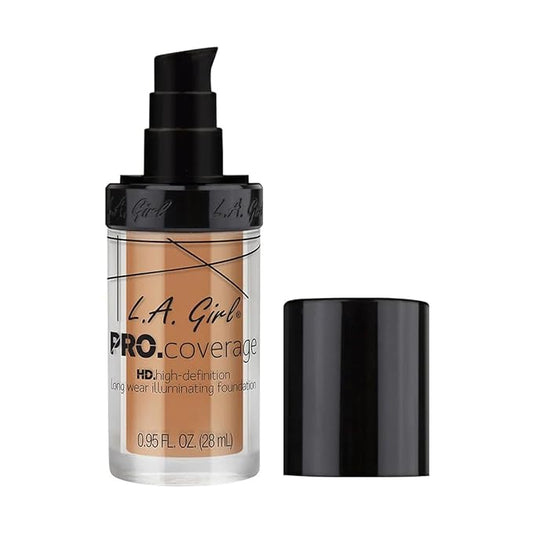 L.A. Girl Pro Coverage Liquid Foundation, Warm Beige, 0.95 Fl Oz