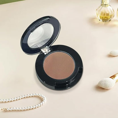 Monochrome Matte Highlighting Pressed Powder | 2025 Trend Silky-Soft, Long-Lasting Brightening & Setting Powder, Multipurpose Face Eye Shadow makeup, Oil-control Natural Finish | Talc-Free (06#-B)