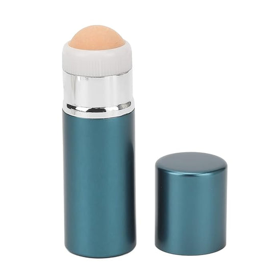 Oil absorbing Volcanic Roller, Reusable Portable Oily Skin Control Roller, Results Remove Excess Shine Rolling Stone with Brush for Oily Skin Care Oil Blotting Sheets