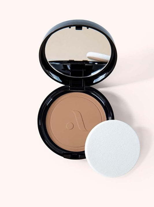 Absolute New York Locked-in Powder Foundation, Women Make-up Cosmetic Accessories, Long-Lasting Formula (MFLN07 Neutral Almond, 2.4 oz)