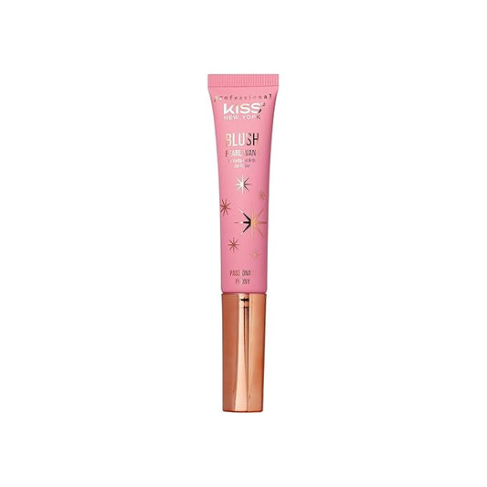 Professional Pearl Liquid Blush Beauty Wand, High Pigment Glow for Cheek, Eye & Lip, Non-Greasy Hydration Lightweight with Sponge-Tip Applicator (Passionate Peony)