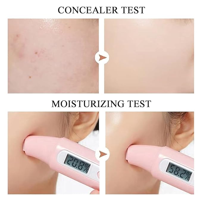 Air Cushion CC Cream Mushroom Head Foundation, Moisturizing BB Cream Makeup Long Lasting Matte Concealer (Buff Beige)