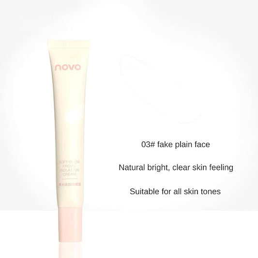 Novo Soft Glow Primer - Hydrating & Mattifying Makeup Base, Brightening, Oil Control, Flawless Skin, Lightweight, Nourishing Ingredients, All-in-One Primer for Smooth & Radiant Finish