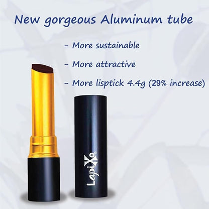 100% Plant-based Color Lipstick, Unique Formula, Natural + Moisturizing | Non-Toxic, All Food Ingredients, Antioxidant-rich, Natural Matte Vibrant Color, 4.4g/0.15oz (Cranberry color)
