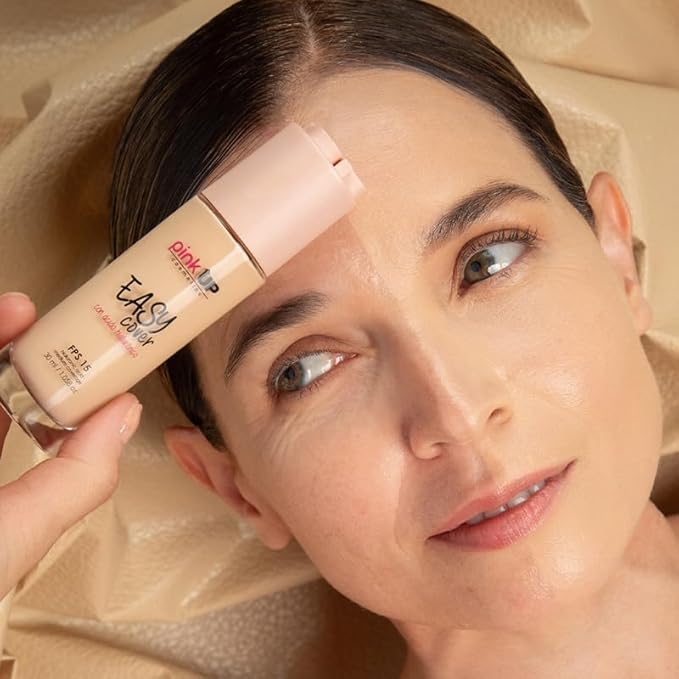 Easy Cover Liquid Makeup| Foundation Make Up| Tinted Moizturizer for face| Liquid Make Up| Medium coverage| Water base| Alcohol free| Model PKEC300