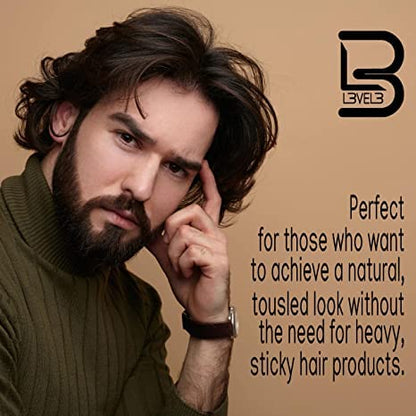L3 Level 3 Travel Styling Powder - Small 0.18 oz for Travel - Natural Look Mens Powder - Sample Styling Powder (6, White)
