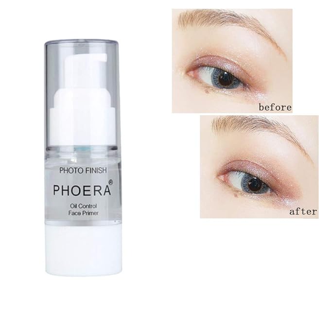 PHOERA Primer Face Foundation Primers,Face Primer for Makeup Long Lasting Hydrating Smoothing Isolated Moisturizing Oil Free Effect Make Up Base Matte Makeup Primer (2 * 18ml)