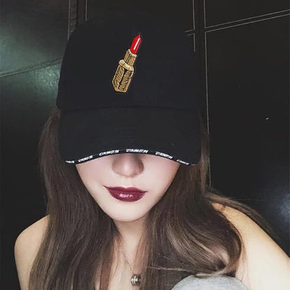 JKJF 12 Pcs Lipstick Embroidery Patches Lipstick Iron on Patches Sexy Cosmetic Sew On Applique Badge for Clothes Backpack Shoes Jacket Jeans Hat Dress - 6 Styles