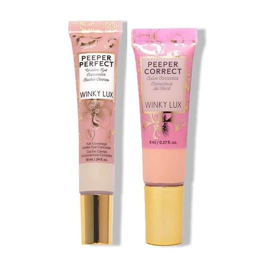 Winky Lux Peeper Perfect Under Eye Concealer (Fair) and Winky Lux Peeper Correct Peach Color Corrector