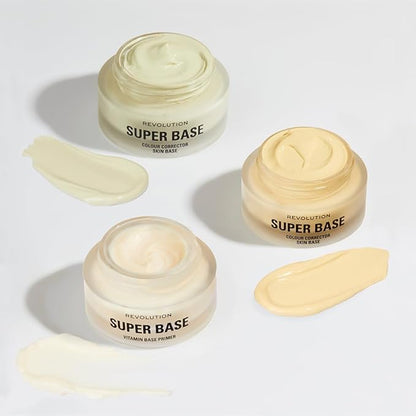 Revolution, Superbase Color Correcting Green Makeup Primer, Hydrating Face Primer, Helps Even Skin Tone, Vegan & Cruelty-Free, 0.84 fl oz