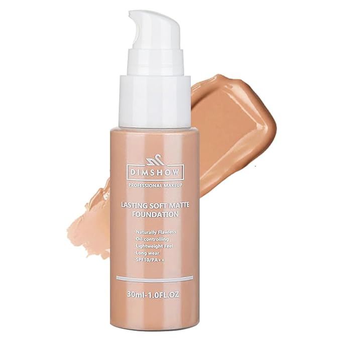Flawless Matte Liquid Foundation Makeup, Vegan & Cruelty-Free, Liquid Oil-Free Foundation Face Makeup for Combination & Oily Skin, Longwear Medium-Full Coverage (05, 30ml)