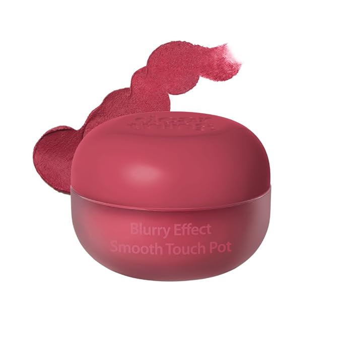 MILKTOUCH dearthing Blurry Effect Smooth Touch Pot - Lip and Blush, Soft Airy Matte Finish, Vivrant Color (05 Winter Mocha, 0.16 Fl Oz)