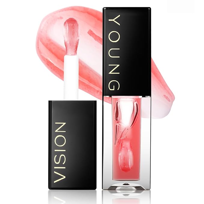YOUNG VISION Lip Glow Oil, Lip Gloss with Jojoba Seed Oil, Moisturing and Plumping,0.20 fl oz(Pack of 1)
