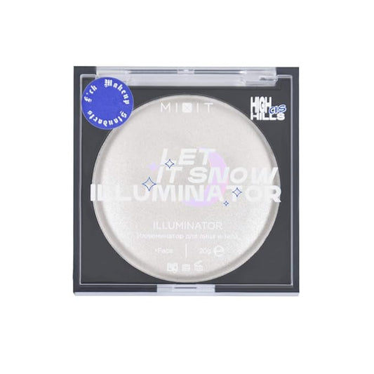 Face Shimmer Highlighter Natural Face Glow Highlighter Makeup Shiny White Powder Hypoallergenic Long-lasting Makeup Sweat-Proof and Waterproof 2.7 oz E9503-01