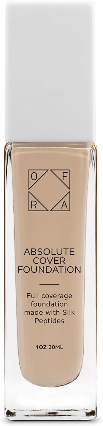 OFRA Absolute Cover Foundation #2 | Liquid Medium Coverage Foundation with Natural FInish | Oil-Free Face Makeup | Light Shade with Cool Undertone | 1oz/30ml
