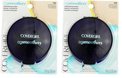 COVERGIRL Smoothers Pressed Powder, Translucent Fair .32 oz (9.3 g) (Packaging may vary) (Pack of 2)