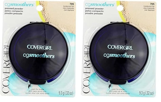 COVERGIRL Smoothers Pressed Powder, Translucent Fair .32 oz (9.3 g) (Packaging may vary) (Pack of 2)