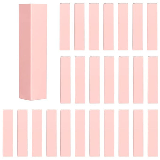 COSIDEA 50 PCS Empty Pink Lip Gloss Boxes W25 xW25 xH117mm / W0.98xW0.98xH4.6 inch, Cosmetic Perfume/Mascara Box Packaging for Small Business Wholesale, small Kraft Paper Box Luxury Holder Wrapping