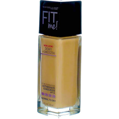 Maybelline New York Fit Me! Foundation, Buff Beige [130] 1 oz (Pack of 2)