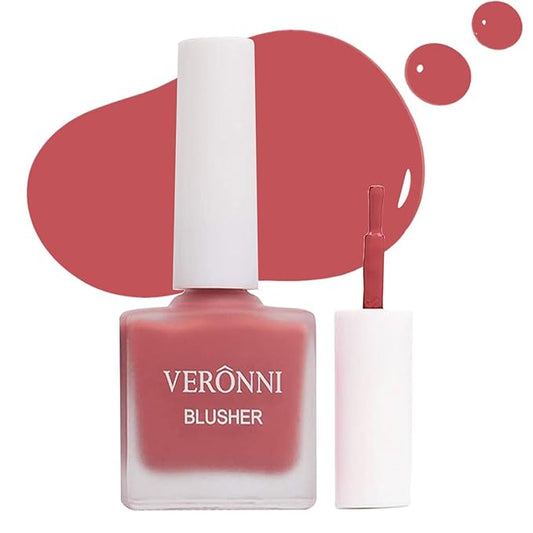 VERONNI Liquid Blush -Fruit Juice Liquid Blusher,Vegan Face Blush Waterproof Long Lasting Blushes,Cruelty-Free for a Shimmery Finish (#404)