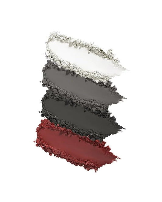Flower Knows Swan Ballet Six-Color Makeup Palette,Eyeshadow,Blush,Highlighting & Contour All-in-One Face Makeup Palette with 4 Matte+2 Shimmer Smoky Shades(02 Black Swan,0.23 Oz)