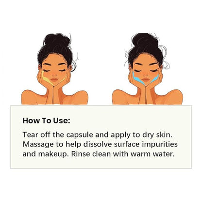 Cistto Natural Cleansing Oil – Waterproof Makeup Remover Oil, Nourishing and Gentle for Sensitive Skin and All Skin Types, Travel-Friendly, 2ml x 20 Capsules
