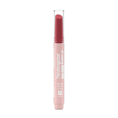 Neutrogena High Shine Glossy Lip with Maracuja Oil + Vitamins & Antioxidant Vitamin E, Nourishing Glossy Lip, Non-Retractable, Pigmented For Buildable Color, Sweet Raspberry, 0.07 oz