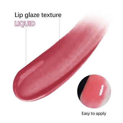 NICEFACE High-Pigment Lip Plumping Gloss, Hydrating & Moisturizing Lip Balm with Long-Lasting High-Shine, Natural Tinted Formula for Fuller Lips (Cherry)