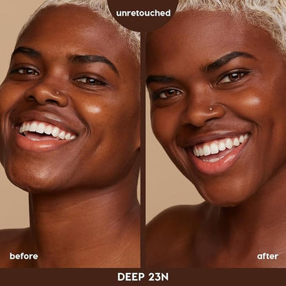 ColourPop Pretty Fresh Tinted Moisturizer - Hydrating Skin Tint with Lightweight Coverage - Formulated with Hyaluronic Acid & Coconut Water for Healthy-Looking Skin - Deep Dark 22N (1.45 oz)