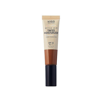 Tinted Moisturizer with SPF 32 PA+++ (Deep Honey), 12 Hour Hydrating Sunscreen for Face, No White Cast, Natural Radiant Finish, Medium Coverage, With Hyaluronic Acid, Vitamin E, Peptide
