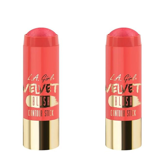 L.A. Girl Velvet Contour Sticks, Blush My Bae, 0.2 Ounce (Pack of 6)