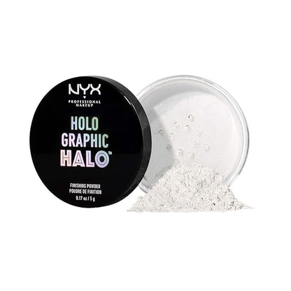 NYX PROFESSIONAL MAKEUP Holographic Halo Finishing Powder, Mermazing, 0.17 Ounce