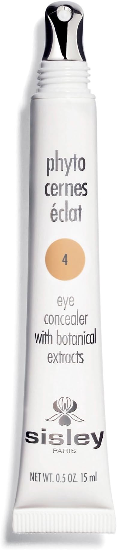 Sisley Paris Phyto-Cernes Eclat, No. 4-15 mL - Eye Concealer - Tinted Anti-Dark Circles Product - Instantly Masks Dark Circles & Targets Puffiness - Natural, Long-Wear Finish - Includes Brush