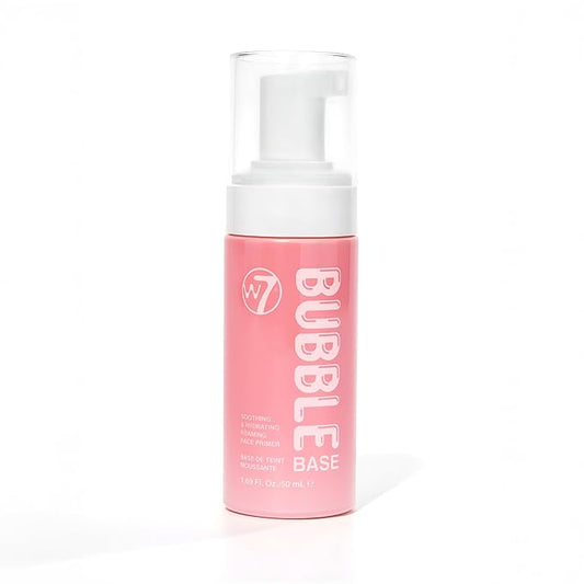 W7 Bubble Base Foaming Primer – Hydrating, Skin-Perfecting Makeup Base for a Smooth & Flawless Finish – Infused with Hyaluronic Acid & Aloe Vera to Nourish and Prime the Skin