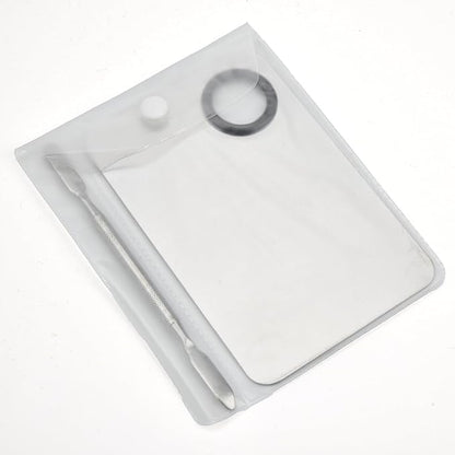 Makeup Mixing Palette, Stainless Steel Makeup Palette, Professional Cosmetic Mixing Makeup Palette Spatula Makeup Artist Tool