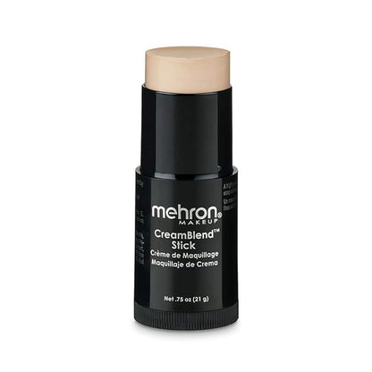 Mehron Makeup CreamBlend Stick | Face & Body Foundation | Full Coverage Professional Makeup Stick .75 oz (21 g) (Light 2)
