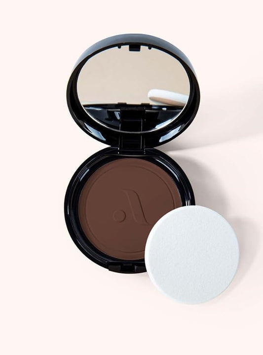 Absolute New York Locked-in Powder Foundation, Women Make-up Cosmetic Accessories, Long-Lasting Formula (MFLN10 Warm Espresso, 2.4 oz)